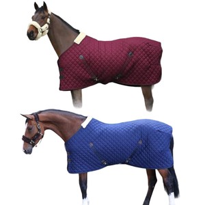 Couverture d'Écurie pour Chevaux en Polycoton Velours, Couleurs Assorties, Hiver, avec Design Ajusté Personnalisé - Product Image 1