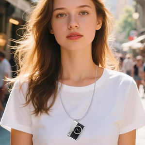 Porte-clés mignon en forme d'appareil photo, appareil photo compact rétro classique 1080P, petit appareil photo de la taille d'un pouce, collier pour étudiants et jeunes - Product Image 5