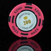 Ensemble de jetons de poker durables et simples, 100 pièces, jetons en argile bicolores style dollar, logo personnalisé, écologiques, idéal pour les rassemblements entre amis