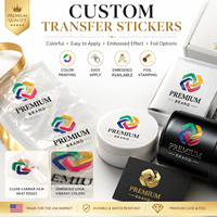 Autocollants personnalisés en feuille d'or à transfert thermique, étiquettes logo pour la décoration des emballages de bouteilles en verre, tasses, parfums et bougies