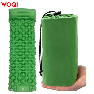 WOQI Grueso <span class=keywords><strong>ultra</strong></span> ligero portátil TPU Camping inflable almohadilla para dormir con almohada y bomba integrada - Product Image 1