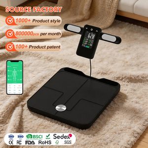 Báscula Digital de Alta Precisión de 180 kg con Pantalla LCD a Color, Báscula Inteligente de Grasa Corporal con 8 Electrodos - Product Image 1