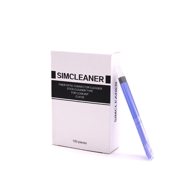 Linkshire SIMCLEANER-STICK-1.25 Compact Disposable Fiber Optic Cleaning Sticks for Cleaning Female Fiber Connectors