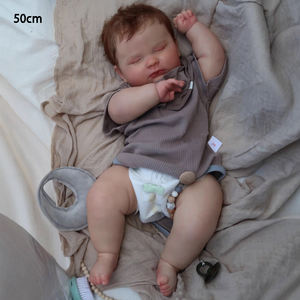 Poupée bébé reborn en gros pour les enfants, cadeaux pour filles, jouet réaliste et mignon, nouveau-né simulé, accessoires de jeu d'imitation - Product Image 3