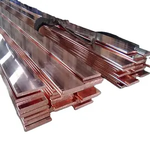 DIN EN GB JIS BS Standard Dia10mm 12mm 20mm 25mm 30mm 40mm 50mm Pure Red Copper Material Pure Copper Bus Bar/ Busbar System