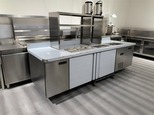 Mostrador de Acero Inoxidable para Tienda de Té de Burbujas, con Control de Temperatura y Tamaño Personalizado, Profesional y Comercial - Product Image 3