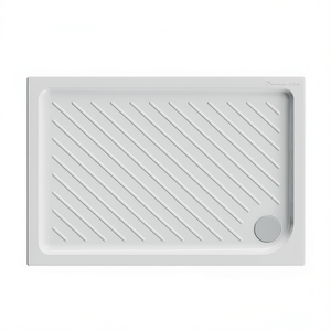 Plato de Ducha Rectangular Dolomite Gemma Cerámica 70 x 120 cm H 7 cm con Ranuras de Drenaje para Baño - Product Image 2