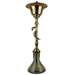 ชุดบารากุทองแดงแท้ Khalil Mamoon รุ่น Duck Ice Hookah - ขนาด 95 ซม. แกนทองเหลืองอย่างดี สไตล์อียิปต์ - Product Image 3