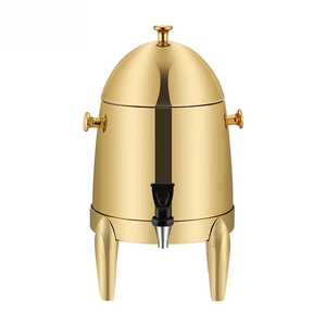 Équipement de restauration commerciale, distributeur de boissons en acier inoxydable doré de 12 L, distributeur d'eau et de café - Product Image 2