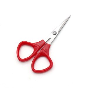 Ciseaux de bureau en acier inoxydable, manche rouge, longueur 104mm, pour la découpe du papier, artisanat, bricolage, usage domestique - Product Image 1