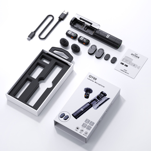 Micrófono de Solapa Inalámbrico Universal 2.4G QY99, Paquete con Adaptador de Interfaz Multidispositivo Integrado, Transmisión Multiplataforma <span class=keywords><strong>Fusion</strong></span> - Product Image 6