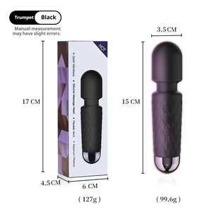 Vibratore AV a bacchetta per punto G a basso rumore, <span class=keywords><strong>8</strong></span> velocità e 20 frequenze <span class=keywords><strong>di</strong></span> vibrazione, impermeabile IPX7, giocattolo sessuale USB per donna - Product Image 5