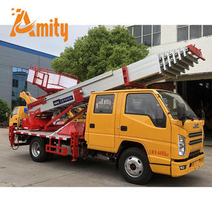 Plate-forme aérienne junior 6*4 d'occasion à l'exportation avec châssis JMC Siège à deux rangées 32m Échelle télescopique Chariot élévateur pour House <span class=keywords><strong>Movin</strong></span> - Product Image 6