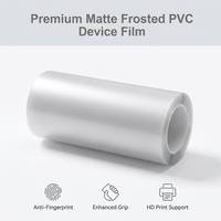 Rouleau de film protecteur décoratif auto-adhésif ultra-fin en PVC givré mat avec surface anti-traces de doigts et anti-graisse, respectueux de l'environnement