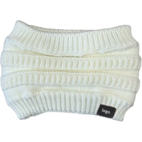 Bandeau pour femme, chapeau tricoté avec doublure en satin pour protéger les cheveux, étiquette tissée personnalisée avec votre logo, bonnet bouffant