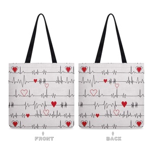 <span class=keywords><strong>Borsa</strong></span> da donna in tela pieghevole da infermiera-battito cardiaco per la mamma - Product Image 3