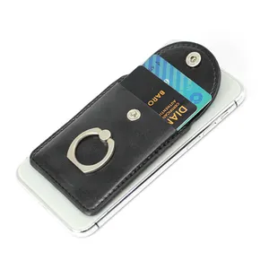 Карманный держатель для телефона и кредитной карты 3 м с подставкой кожаный держатель для телефона с крышкой