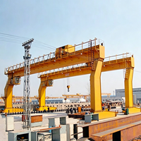 Grue portique de type L de 50 tonnes, équipement de levage extérieur, grue portique électrique à poutre simple