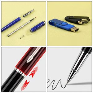 Juego de 2 unidades de memorias USB de lujo para empresas, bolígrafos publicitarios impresos, regalo para hombres - Product Image 4
