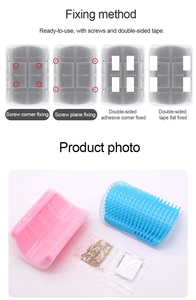 Softer Self Groomer with Catnip Wall Corner <b>Massage</b> Comb Scratcher Grooming Brush Tool for Long & Short Fur Kitten <b>Cats</b> Dogs - Product Image 5