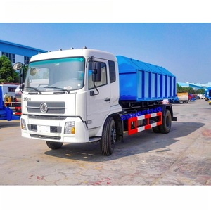 Camion à benne basculante DONGFENG 4*2 avec fonction de compactage, camion chargeur hydraulique pour la collecte des déchets - Product Image 4