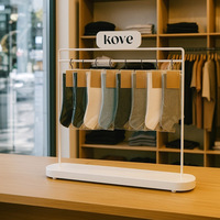 Présentoir de comptoir en métal au design moderne pour supermarché, présentoir de chaussettes avec logo personnalisé
