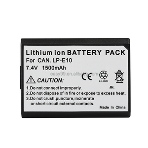 LP-E10 1500mAh Pin cho Canon EOS 1100D 1200D Nụ Hôn X50 X70 <span class=keywords><strong>T3</strong></span> T5 LP E10 máy ảnh kỹ thuật số thay thế pin phụ kiện - Product Image 2