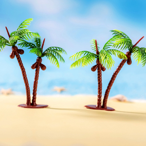 Cute Mini Coconut Miniatures for Beach Landscape Decorations Tiny Palm Charm <b>Model</b> Desktop Ornaments DIY Accessories - Product Image 4
