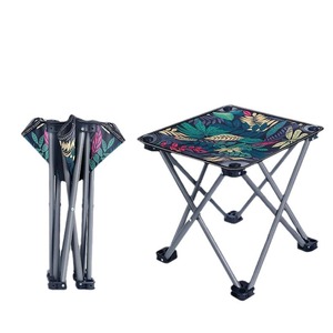 Taburete Plegable, Silla Portátil para Camping, Banco Plegable para Exteriores, Asiento Ligero y Compacto para Jardín, Tamaño Pequeño, Estructura de Acero Resistente - Product Image 3