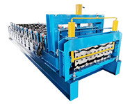 Nouvelle machine de fabrication de tuiles en acier émaillé entièrement automatique, moteur, contrôle PLC, 380V, matériaux de construction, panneau mural, formage à froid