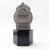 Trofeo de alta calidad personalizado de metal, de madera, plata, para tenis de mesa, con su logotipo, trofeo deportivo