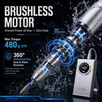 Perceuse à ongles électrique sans balais 40000 tr/min, rechargeable, étanche, portable, pour manucure, acrylique, gel, salon de manucure