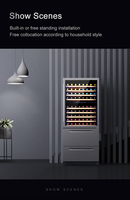 Réfrigérateur de cave à bière de luxe au design antique professionnel, armoire réfrigérée pour vin avec tiroirs pour magasin