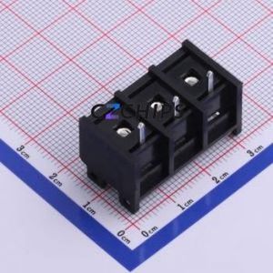 HB9500SS-9.5-3P Barrier Terminal Block Through hole Component (THT),P=9.5mm Connector With Cover Plate 9.5mm 1x3P Straight Pin - Product Image 2