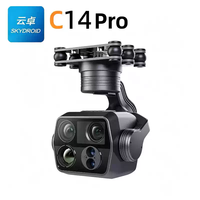 Caméra Skydroid C14 avec télémètre laser 1200m, 500W pixels, 4 pods lumineux, zoom 100x, imagerie thermique, caméra aérienne à cardan trois axes pour drone