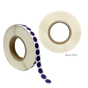 Custom Self-adhesive <strong>Scratch</strong> <strong>off</strong> Security Stickers 16mm Round Purple <strong>Scratch</strong> <strong>off</strong> <strong>Label</strong> Anti-counterfeiting Sticker Roll - Product Image 5