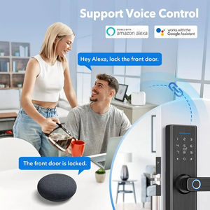 Silver Ttlock Tuya Zigbee Wifi Smart <strong>Door</strong> Lock Alexa Google Home Fingerprint Card Code Euro 4585 Mortise Digital <strong>Door</strong> Lock - Product Image 6