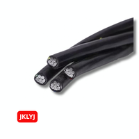 Cable Triplex ABC de 3x25mm2, 0.6/1kV, Aislamiento XLPE, Cable de Aluminio para Servicio Aéreo, para Construcción de Centrales Eléctricas Comerciales