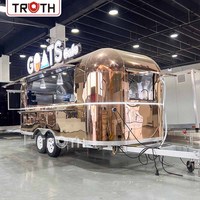 Camion de restauration mobile de luxe Truth avec friteuse, nouveau camion de restauration BBQ, camion de pizza, cuisine entièrement équipée