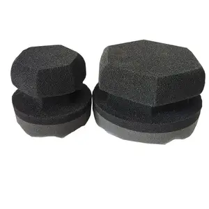 ATPRO 2-piece set Car Wax Sponge Tire Dressing Applicator Pads,Tire Applicator Hexagonal Car Sponge