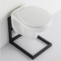 WC suspendu pour le marché européen Toilettes économiques bon marché Toilettes murales en céramique à chasse d'eau sans rebord