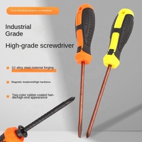 Dual Purpose Screwdriver Slotted and Phillips Tip S2 Alloy Steel Cushion Grip 4 5 6 8 Inch Long Blade Electrical Maintenance