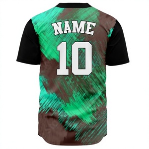Maillot de baseball personnalisé avec impression du nom de l'équipe et du numéro du joueur, uniforme en gros - Product Image 2