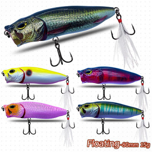 XIDA <span class=keywords><strong>Esca</strong></span> <span class=keywords><strong>Artificiale</strong></span> Rigida in ABS da 80mm 15g <span class=keywords><strong>per</strong></span> la Pesca di Lucci, Persici, Serpentine e Spigole in Laghi (<span class=keywords><strong>per</strong></span> la Pesca a Galleggiante) - Product Image 4