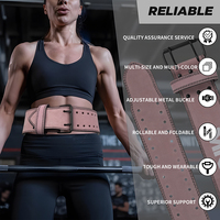 LADYGLOW Vente en gros Ceinture d'haltérophilie en cuir unisexe personnalisée 10mm pour l'entraînement de gymnastique Ceinture d'haltérophilie large en cuir de vachette