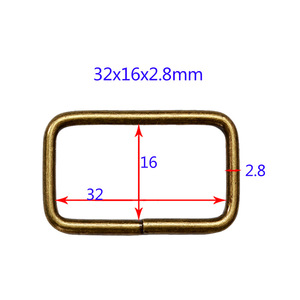 หัวเข็มขัดสี่เหลี่ยมสแตนเลส Eda สำหรับกระเป๋าและเครื่องหนัง อุปกรณ์ฮาร์ดแวร์ สไตล์คลาสสิก อะไหล่ห่วงโลหะรูปสี่เหลี่ยมผืนผ้า - Product Image 2