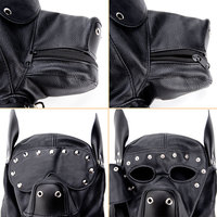 Accessoires BDSM pour animaux de compagnie, jeu de rôle pour chien, fétiche, masque de tête de chiot, masque de bondage, chapeau, produits érotiques pour adultes