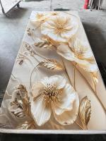 Panneau décoratif en PVC effet marbre certifié CE, feuilles de PVC marbre artificiel brillant, ignifuge, qualité de sécurité