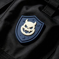 Écusson en silicone thermocollant 3D DIY de haute qualité, écologique, pour logo, étiquette de marque, étiquette en silicone souple