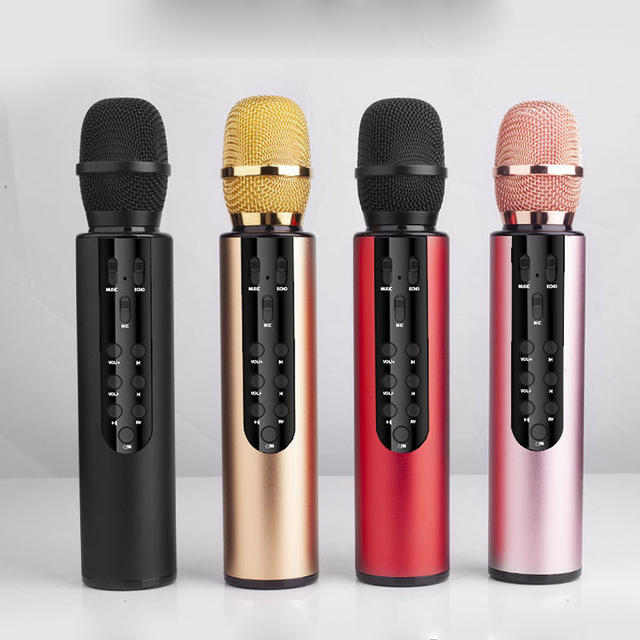 Professional Home Studio USB Wireless Microphone for KTV 2.4G Function Handheld with Speaker Type C Connector Model M6